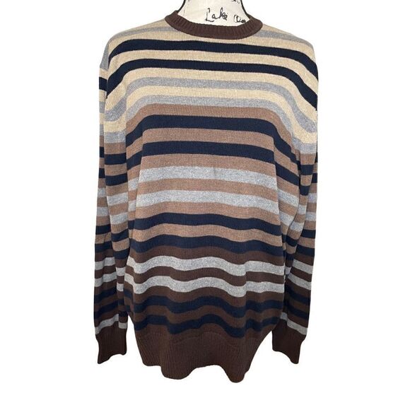 Haggar stripped sweater, Size Large - Picture 1 of 6